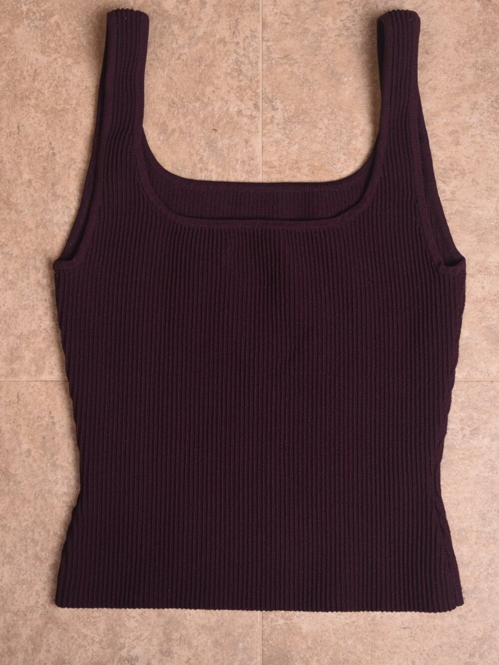 Babaton Ribbed Square Neck Tank Top